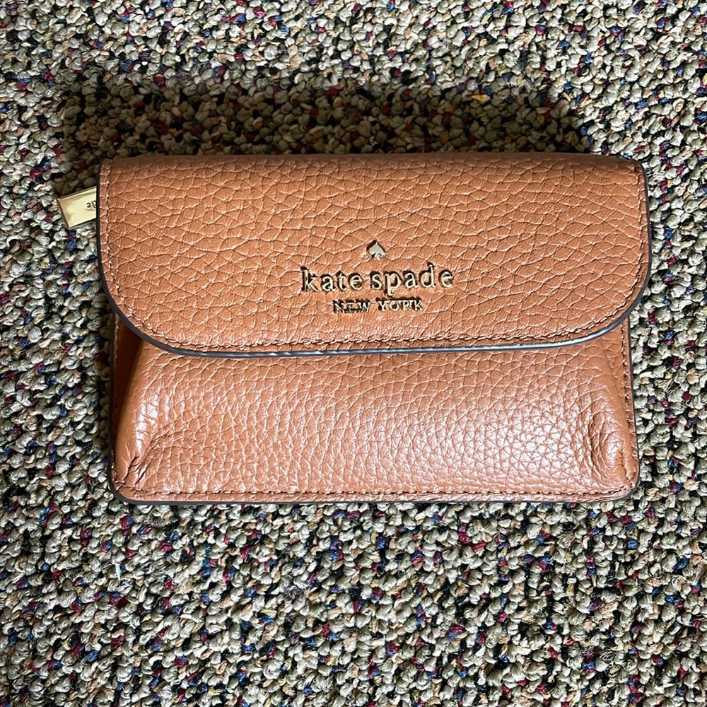 Kate Spade Dumpling Pebbled Leather Small Card Holder Wallet